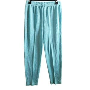 Blue Metallic Knit Pants Size Medium